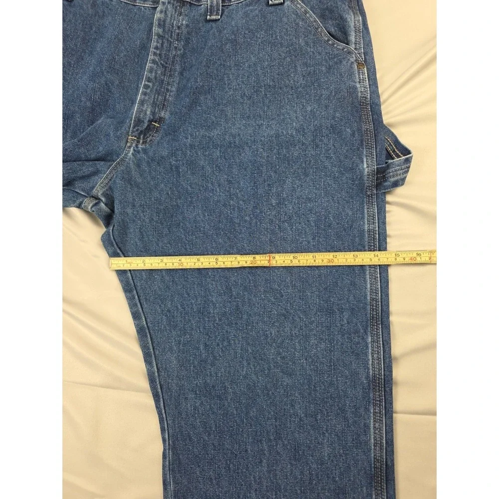 Wrangler Jeans Mens Carpenter 44x32 Blue Relaxed Baggy
